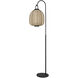 Maltby 20.5 inch 3 watt Texture Black Outdoor Rechargeable Table Lamp, Large